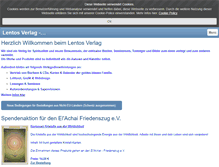 Tablet Screenshot of lentos-verlag.com